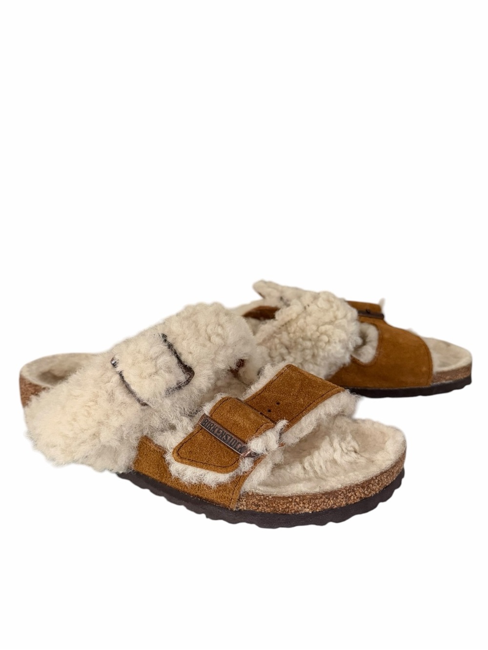 Arizona Genuine Teddy Shearling Lined Slide Sandal Size EU 38 US 7-7.5